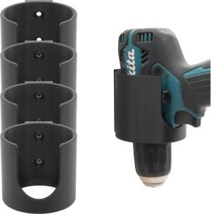 TSB Werk Werkzeughalter Wandhalter Akkuschrauber für Bosch Makita Einhell, 4-tlg., Milwaukee, Parkside, Universal, Akku