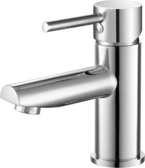 Tuganna Waschtischarmatur Dublin Niederdruck, Einhebelmischer, Zugknopf-Ablaufgarnitur G1 1/4, Chrom