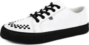 T.U.K. - Gothic Sneaker - White Leather Upper - EU41 bis EU46 - für Männer - Größe EU42 - weiß
