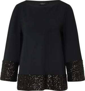 Tunikabluse mit Pailletten am Saum