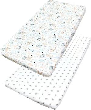 TupTam Spannbettlaken Baby Spannbettlaken Spannbetttuch für Babybett Kinderbett 2er Pack