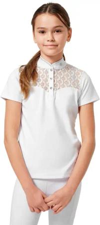 Turnier-Poloshirt Mädchen Equestrian Stockholm Crystal Champion