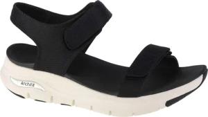 Turnschuhe Frau Skechers Arch Fit Touristy Schwarz