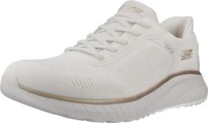 Turnschuhe Skechers Bobs Squad Chaos - C, Weiß, Damen
