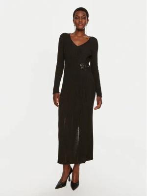 TWINSET Strickkleid 242TP3440 Schwarz Slim Fit