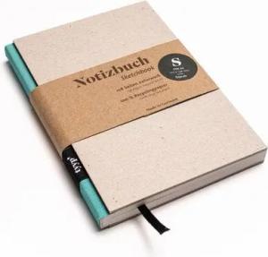 tyyp Nachhaltiges kleines Design-Notizbuch (Recyclingkarton) aus 100 % Recyclingpapier „BerlinBook“