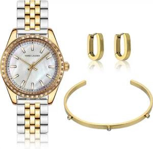 Uhren- und Ohrring-Set für Damen Marc Lauder Tirana