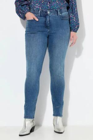 Ulla Popken 5-Pocket-Jeans Jeans Sarah Ziernähte schmales Bein Stretch