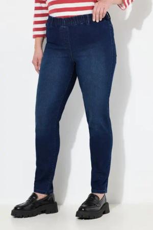 Ulla Popken 5-Pocket-Jeans Jeggings Sienna schmales Bein Komfortbund Stretch