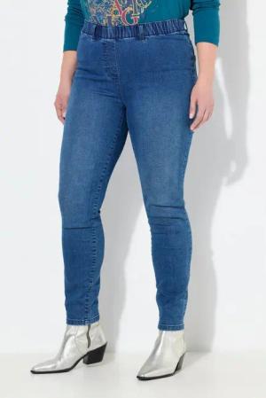 Ulla Popken 5-Pocket-Jeans Jeggings Sienna schmales Bein Komfortbund Stretch