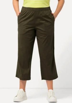 Ulla Popken 7/8-Hose 7/8-Hose Ruby geformtes Knie gerades Bein