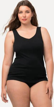 Ulla Popken Achselhemd bis 64 Basic Top aus Baumwolle Slim Fit