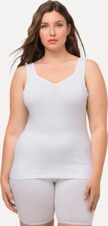 Ulla Popken Achselhemd bis 64 Basic Top aus Baumwolle Slim Fit