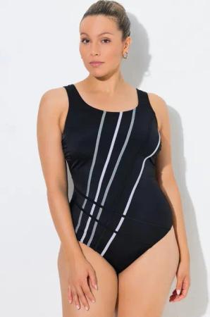 Ulla Popken Badeanzug Badeanzug fabige Paspeln ohne Softschalen