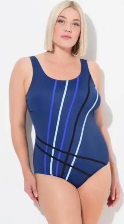 Ulla Popken Badeanzug Badeanzug fabige Paspeln ohne Softschalen