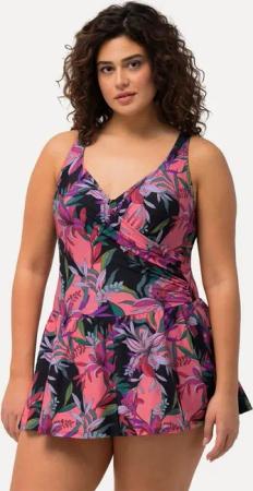 Ulla Popken Badekleid Badekleid Blätter Softcups Bügel