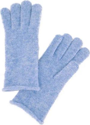 Ulla Popken Baumwollhandschuhe Handschuhe meliert Feinstrick Rollkante