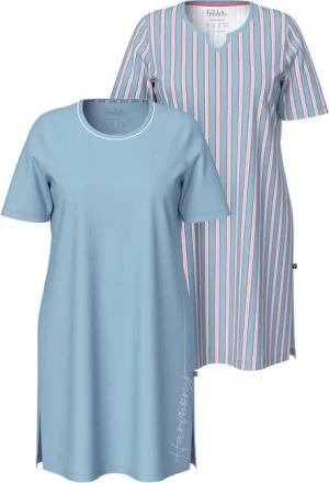 Ulla Popken Bigshirt Bigshirts 2er-Pack Rundhals/Tunika-Ausschnitt