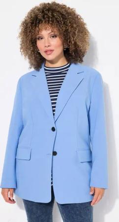 Ulla Popken Blusenblazer Blazer oversized Reverskragen Knopfverschluss