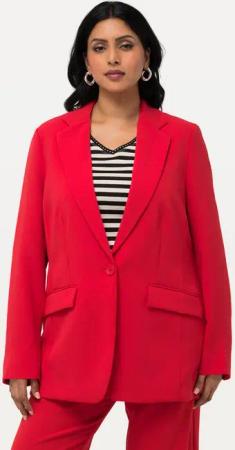 Ulla Popken Blusenblazer Blazer Reverskragen Klappentaschen Knopfverschluss