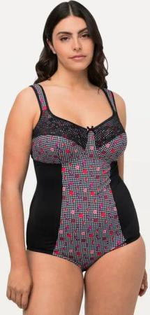 Ulla Popken Body Shaping-Body Hahnentrittmuster Spitze