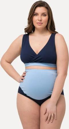 Ulla Popken Bügel-BH Bellieva-Still-Bustier Colorblocking nahtlos Schwangerschaft