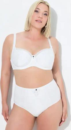 Ulla Popken Bügel-BH Bügel-BH Jacquard Spitzenkante Cup C - G