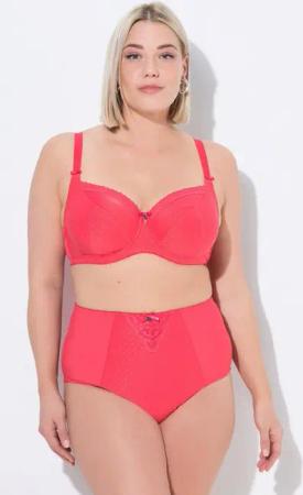 Ulla Popken Bügel-BH Bügel-BH Jacquard Spitzenkante