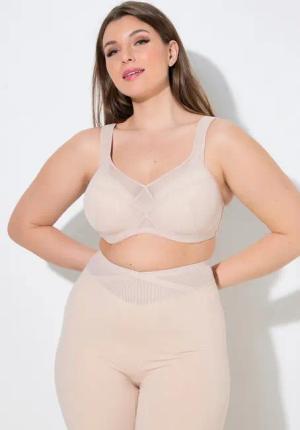 Ulla Popken Bügel-BH Bügel-BH Softschale Mesh-Einsatz