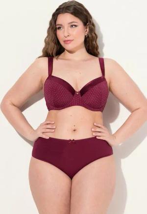 Ulla Popken Bügel-BH Bügel-BH Softschale Punkte Mikrofaster Softcups