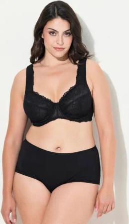 Ulla Popken Bügel-BH Bügel-BH Spitze breite Träger