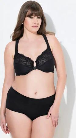 Ulla Popken Bügel-BH Bügel-BH Spitze Softcups Vorderverschluss