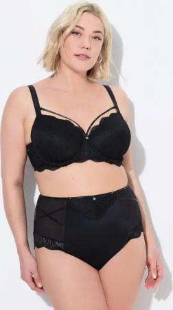 Ulla Popken Bügel-BH Bügel-BH Zierbänder abnehmbar Softcups