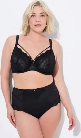 Ulla Popken Bügel-BH Bügel-BH Zierbänder abnehmbar Softcups