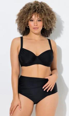 Ulla Popken Bügel-BH Bügel-Bikini Raffung Träger verstellbar