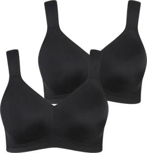 Ulla Popken Bügel-BH Mikrofaser-BH 2er-Pack ohne Bügel