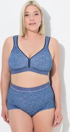 Ulla Popken Bügel-BH Minimizer Denim-Optik ohne Bügel