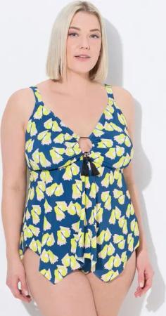 Ulla Popken Bügel-BH Tankini Softcups Träger verstellbar recycelt