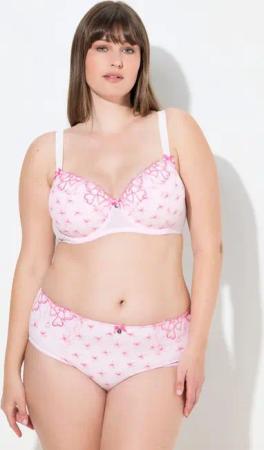 Ulla Popken Bügel-BH TruYou Bügel-BH Softcups Zierbänder