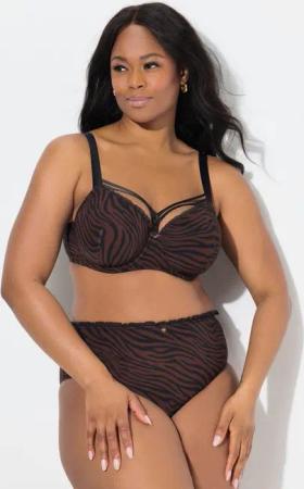 Ulla Popken Bügel-BH TruYou Bügel-BH Softschalen Animal Cup B-F