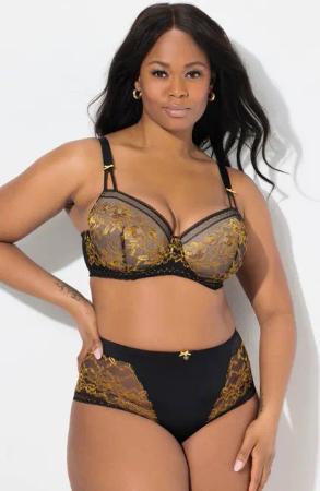 Ulla Popken Bügel-BH TruYou Bügel-BH Softschalen Colorspitze Cup B - F