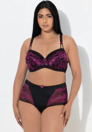 Ulla Popken Bügel-BH TruYou Bügel-BH Softschalen Colorspitze