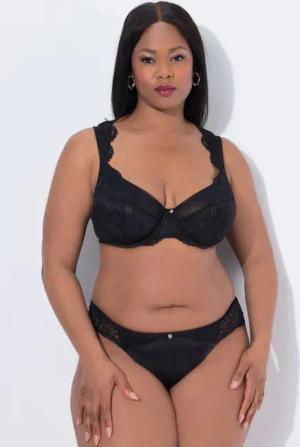 Ulla Popken Bügel-BH TruYou Bügel-BH Spitze Nacken-Zierband