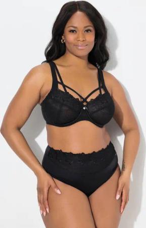 Ulla Popken Bügel-BH TruYou Bügel-BH transparente Spitze