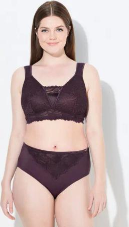 Ulla Popken Bügelloser BH Bralette Spitze ohne Bügel Cup B - F