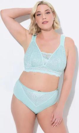 Ulla Popken Bügelloser BH Bralette Spitze ohne Bügel Cup B - F