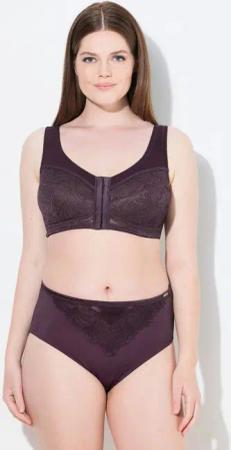 Ulla Popken Bügelloser BH Entlastungs-BH Vorderverschluss bügellos Cup C - F