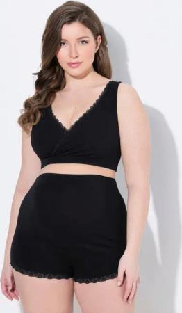 Ulla Popken Bustier Bellieva-Still-Bustier Spitzenkante Biobaumwolle Schwangerschaft