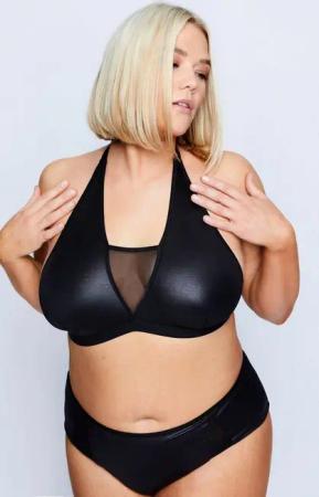 Ulla Popken Bustier Bustier Mesh-Einsatz Wetlook