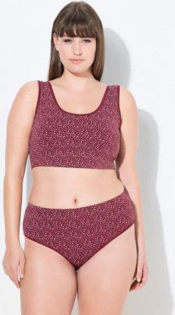 Ulla Popken Bustier Bustier Punkte ohne Bügel Biobaumwolle